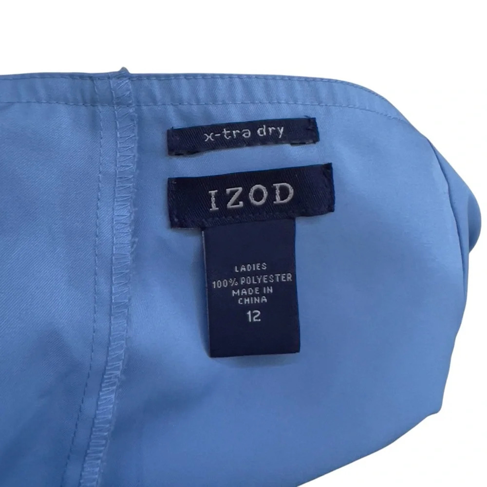 Izod Xtra Dry Blue Sports Skort w Side Zipper and Pocket - Picture 9 of 9
